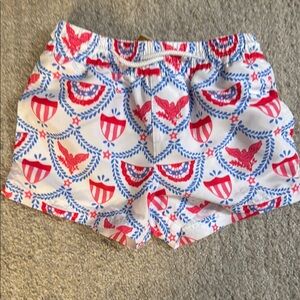 The Beaufort Bonnet Company Red and Blue Swim Trunks